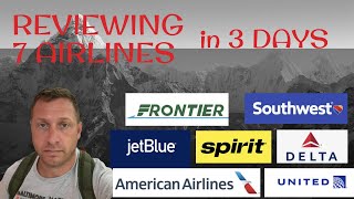 Comparing Best Airlines in USA  Economy Class, 7 Airlines in 3 Days
