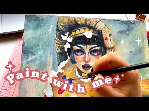 Paint with Me ? Jibaro Scene – Sketchbook (Paul Rubens) with Gouache ? Love death and robots