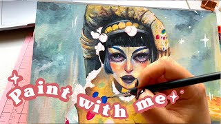 Paint with Me 🎨 Jibaro Scene - Sketchbook (Paul Rubens) with Gouache 💀 Love death and robots by Catalina Novelli Ilustracion 6,838 views 1 year ago 12 minutes, 15 seconds