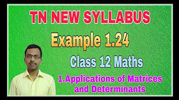 Class 12 Maths/Example 1.24/ chapter 1:Applications of Matrices and Determinants