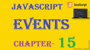 Events - JavaScript Tutorial - w3Schools - Chapter-15 English