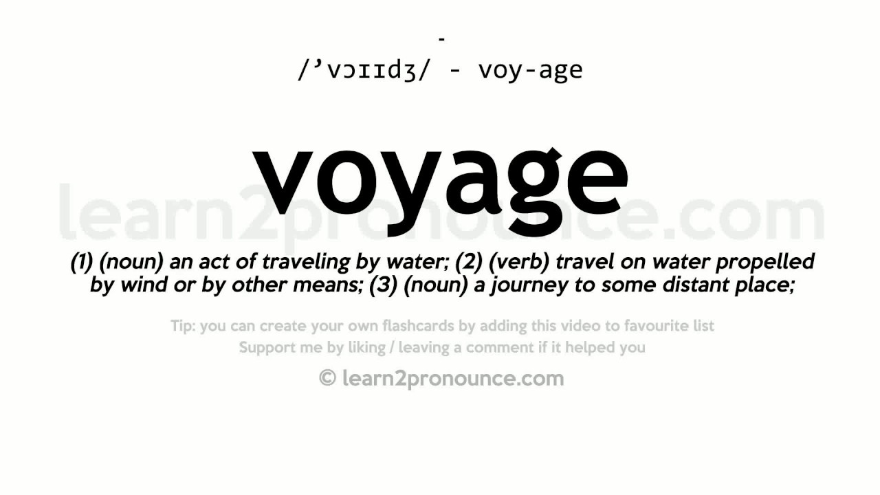 voyages how to pronounce