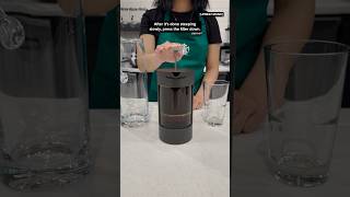 How to make cold brew with a coffee press #Starbucks #Shorts