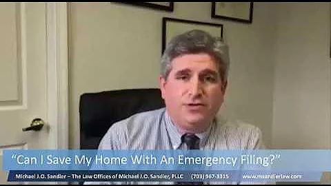 Emergency Bankruptcy Filing in Fairfax VA|703-967-3315|Stop Foreclosure Today in Virginia|22030