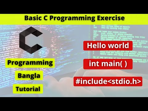 C Programming bangla tutorial 01 | int main( ),header file,hello world.