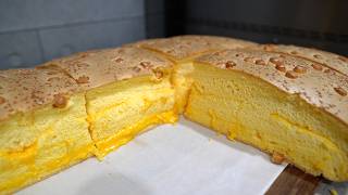 Giant Taiwanese Castella Cake 現烤巨大古早味蛋糕