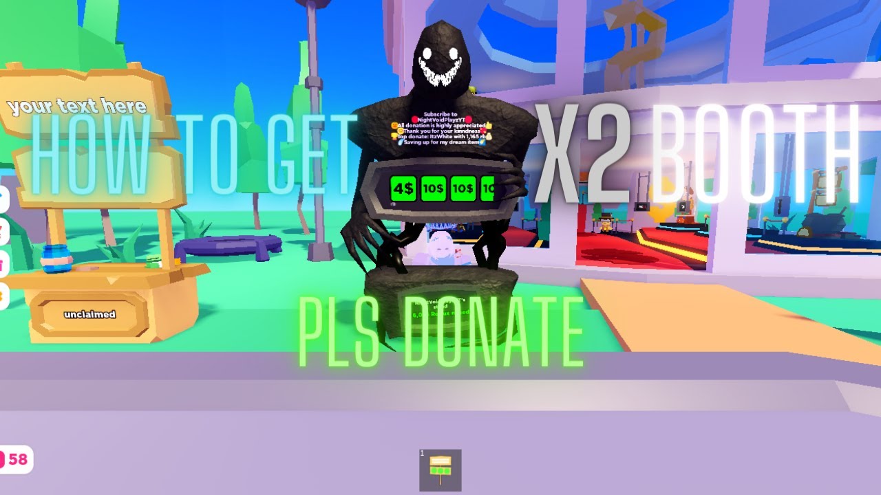 PLS DONATE News 💸 on X: The type race booth has been broken for months.  However, it might be fixed soon! ⌨️ 🥳 The original way to earn this booth  is by