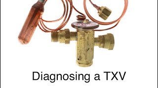 Diagnosing a restricted TXV on a Carrier heat pump in heat mode.