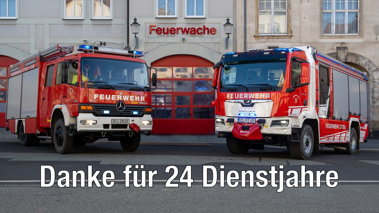 Letzter Funkspruch: Florian Zittau 11/49/1 geht in den Ruhestand - Neues HLF in Dienst gestellt