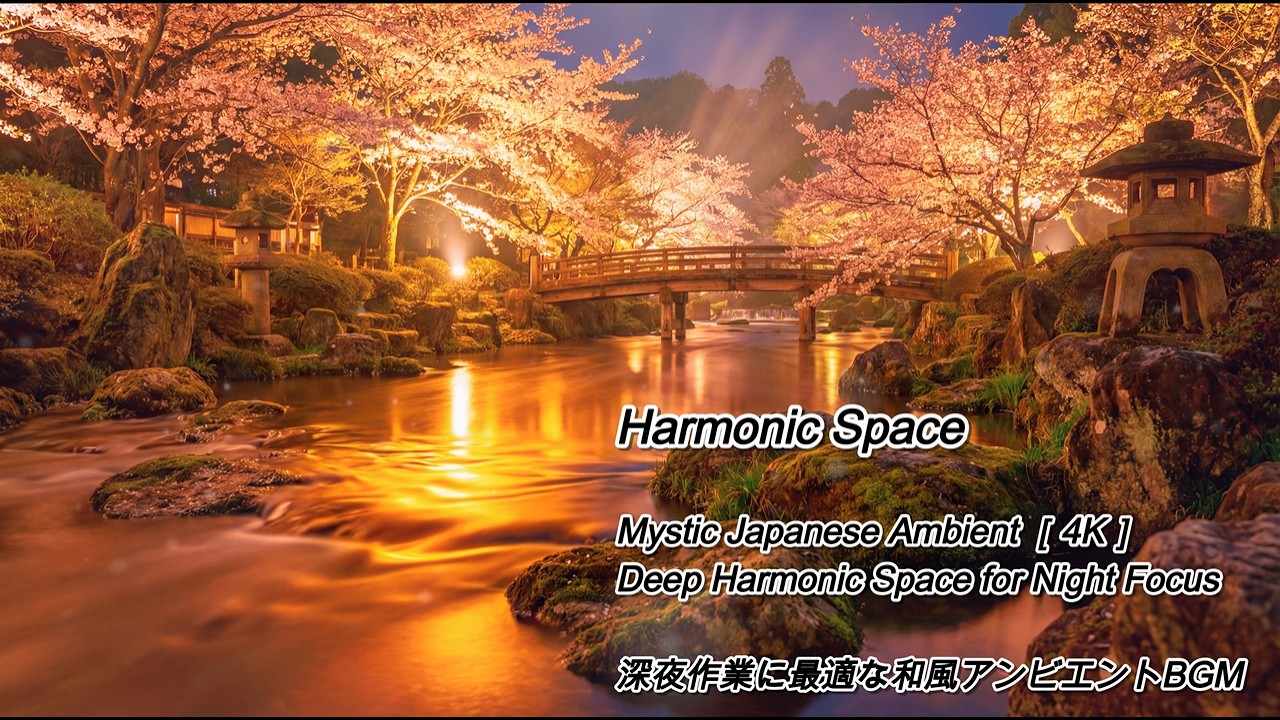 Mystic Japanese Ambient ［4K］Deep Harmonic Space for Night Focus | 夜作業に最適な和風アンビエントBGM