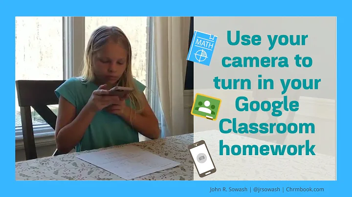 Use your phone to turn in your Google Classroom homework