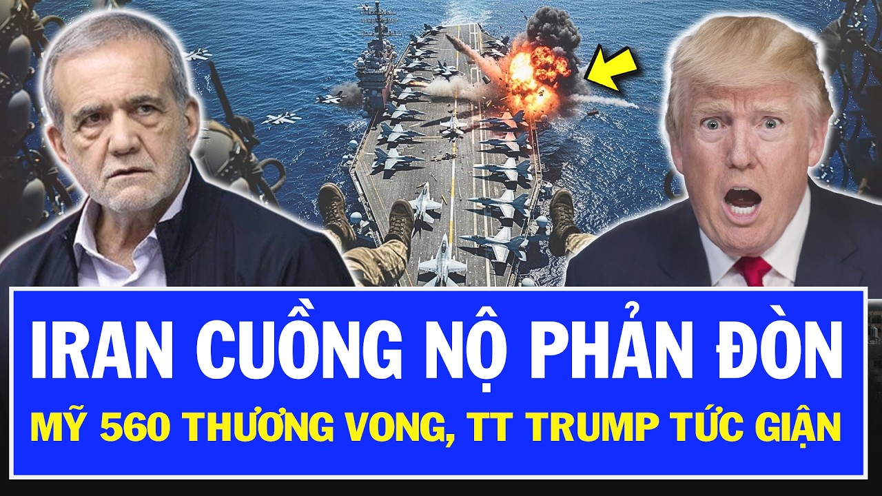 Toàn cảnh chiến sự khốc liệt: Iran công bố sốc, 560 lính Mỹ bay màu, ông Trump thề trả thù khốc liệt