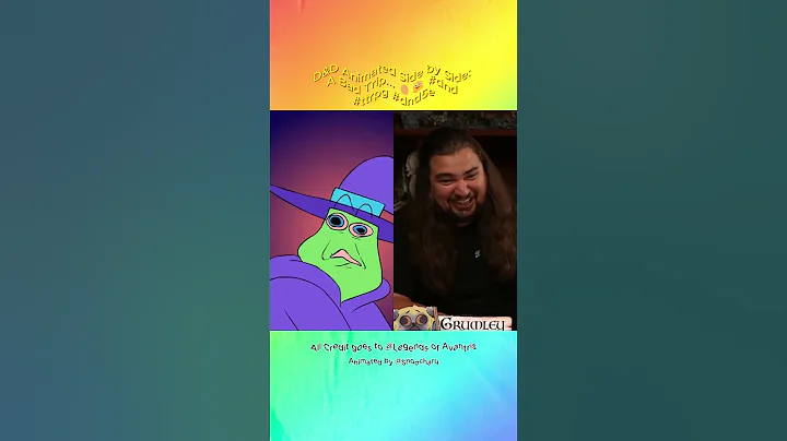 D&D Animated Side by Side: A Bad Trip... 🥚🫠 #dnd #ttrpg #dnd5e