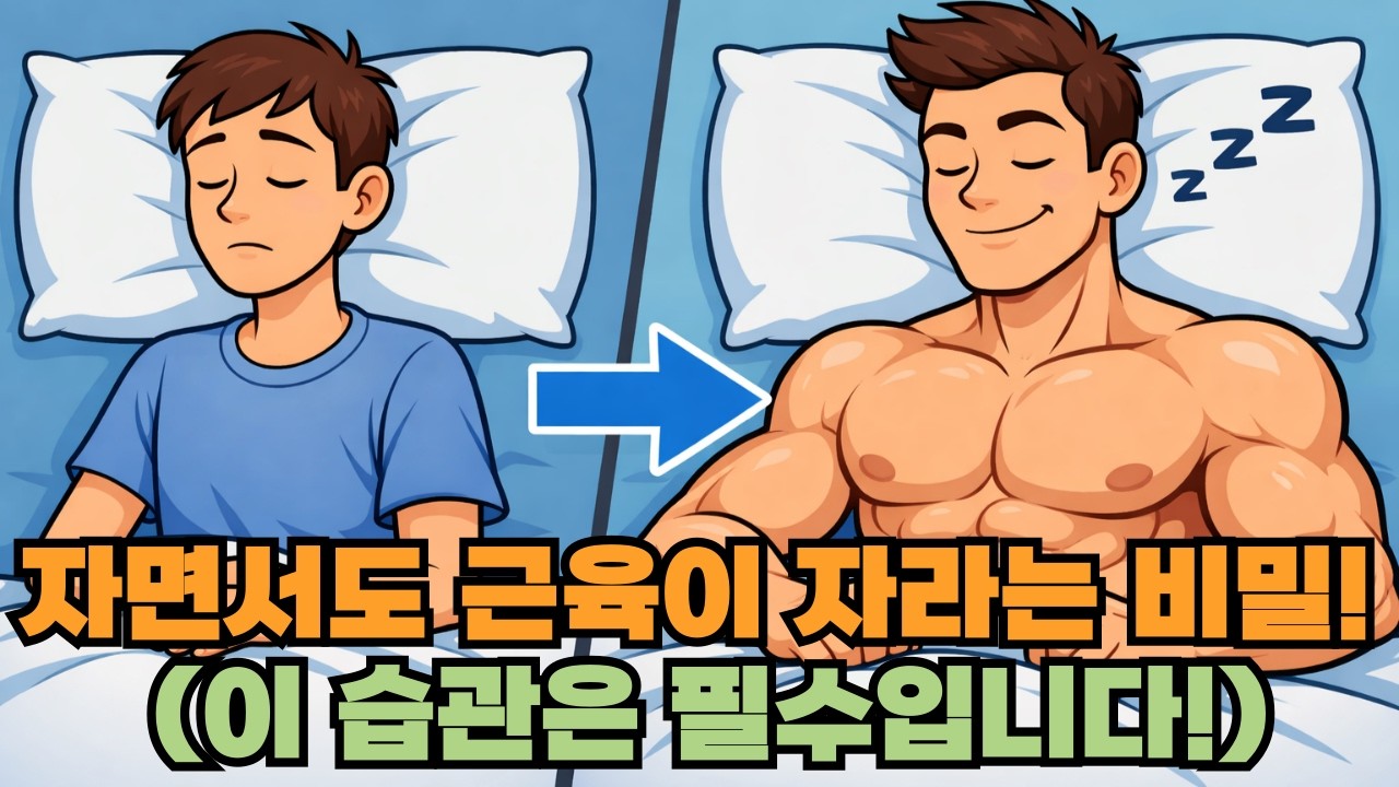 자면서도 근육이 자라는 비밀! (이 습관은 필수입니다!)