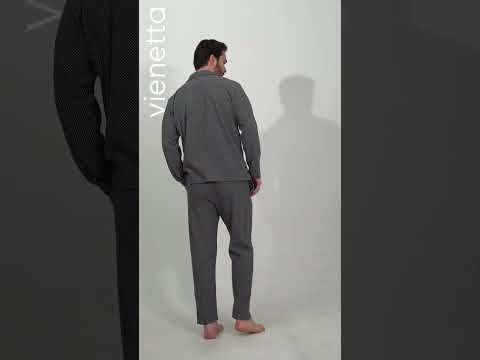 Купить Классическая пижама мужская большого размера VIENETTA MAN 5010090000 в Украина в Lingerie.ua - Одяг для дому та відпочинку, Видео 1