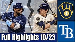Milwaukee Brewers vs Tampa Bay Rays [GAME 1] Full Game Highlights 10/23/26 | MLB