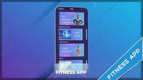 UI/UX design of a fitness app
