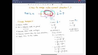 Example 2.7 and Practice Problem 2.7 (2) Nodal Analysis, How to assign Node Current Direction