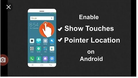 How to disable or enable the touch pointer indicator on android screen || ●
