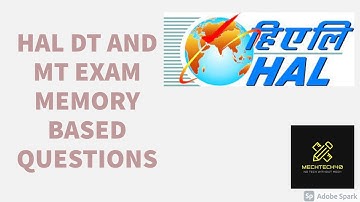 HAL DT AND MT EXAM MEMORY BASED QUESTIONS || CREDITS - MR. RONNY