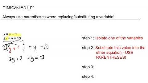 1A - 5.2 (2) - Solving Systems of Linear Equations by Substitution