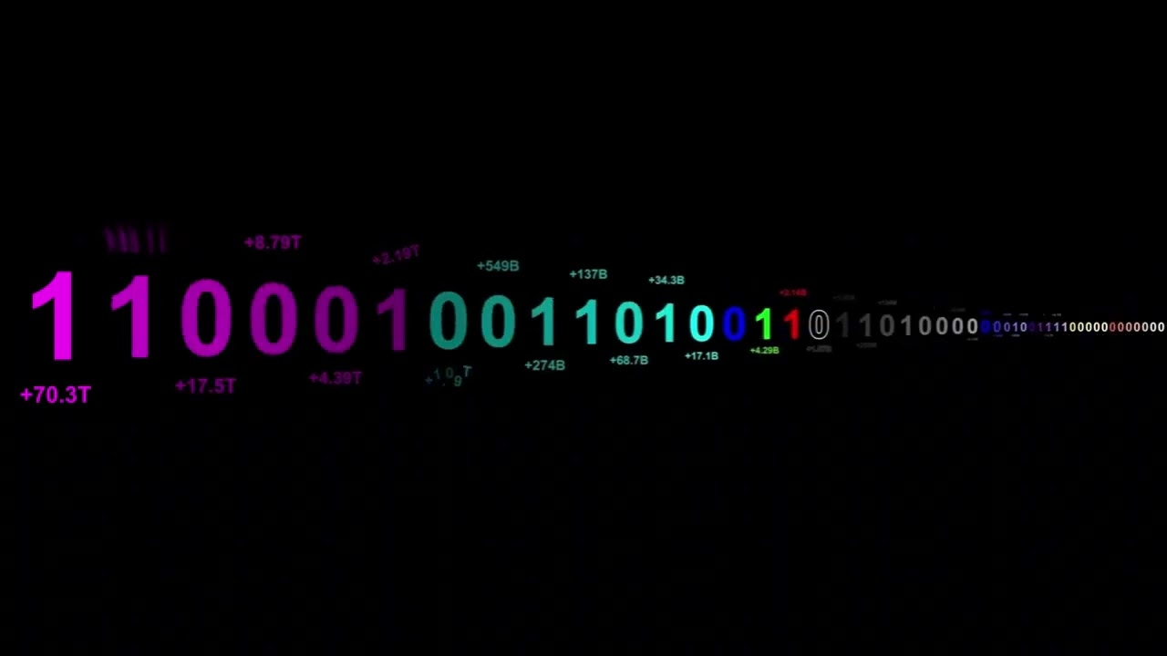 Binary Numbers 0 to 1 Quintillion with sounds