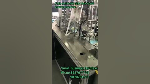 fully automatic 3ply face mask making machine