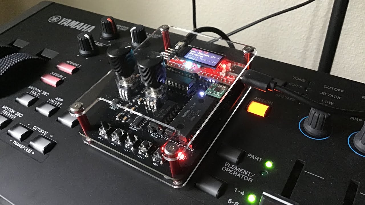 NanoDrive VGM Player YM2151 + YMZ294D By @fujix