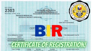 UPDATE YOUR BIR FORM 2303-Certificate  Of Registration! HOW TO APPLY (new format) BIR FORM 2303 #BIR