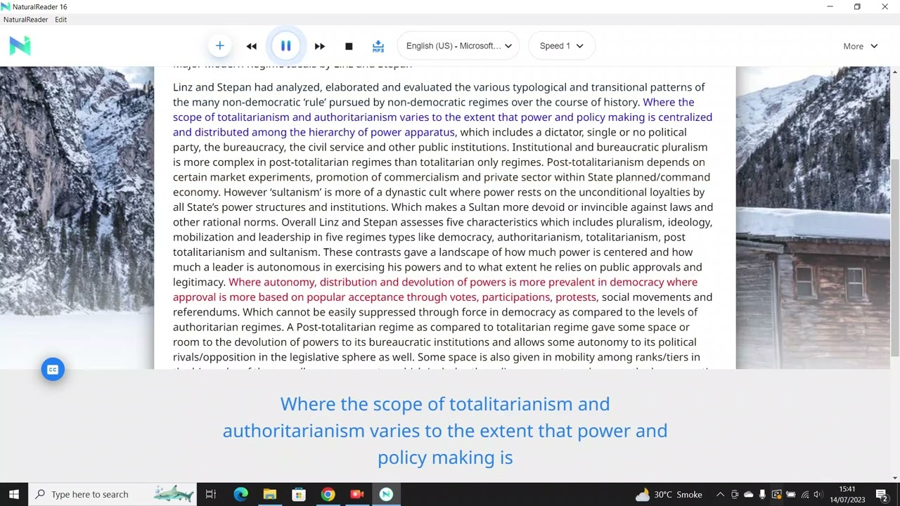 Summary of Chapter 3: “Modern Nondemocratic Regimes”.....by Juan Linz and Alfred Stepan.