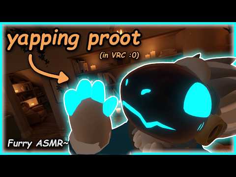 [Furry ASMR] rambling and ear tapping from blue proot :3