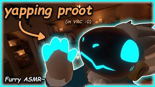 [Furry ASMR] rambling and ear tapping from blue proot :3