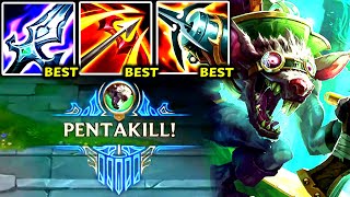 TWITCH TOP CAN LITERALLY 1V5 THE FULL ENEMY TEAM (PENTA KILL)  S14 Twitch TOP Gameplay Guide