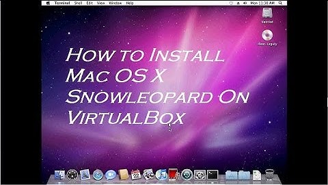 How to install Mac OS X SnowLeopard on VirtualBox