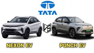 Tata Nexon Ev vs Tata Punch Ev | Nexon Based Variant vs Punch Top Model Comparison |
