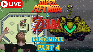 Super Metroid and A Link to the Past Combined Randomizer Livestream Part 4! Actual SNES Hardware!