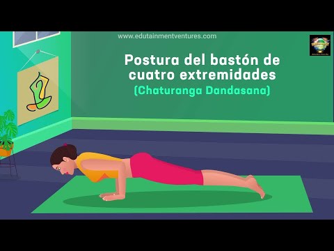 Shakty - Chaturanga Dandasana es una postura cuyo significado es: Chatur:  cuatro. Anga: miembros. Danda: bastón o palo. Asana: postura. Verás que  desde que levantas el cuerpo al principio de la ejecución