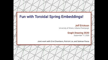 Fun with Toroidal Embeddings (Graph Drawing 2020)