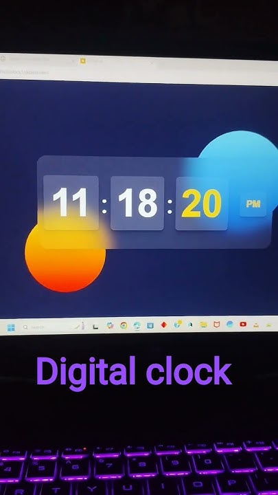 Digital clock using html css and javascript #coding #html #css # ...