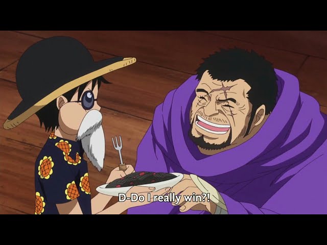 Luffy meets Fujitora for the first time (English Sub) class=