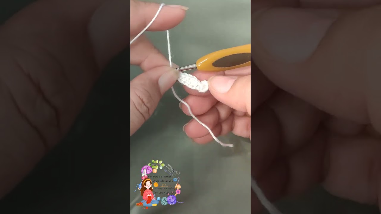 ถักดอกรักไหมพรม by narisa