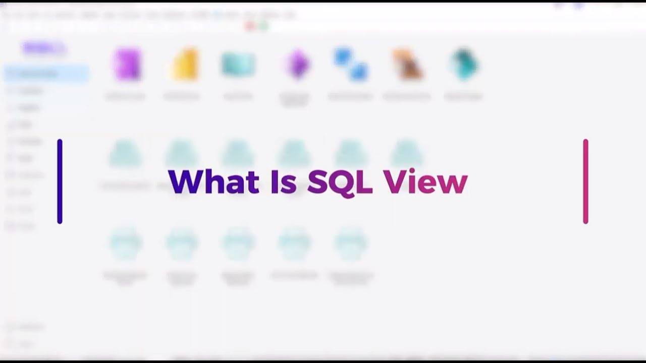 Eagle View Sql SQL View - Introduction - YouTube