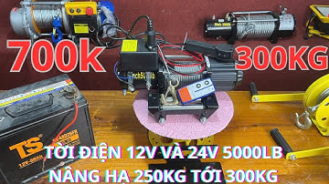 TỜI ĐIỆN 12V VÀ 24V NÂNG HẠ 250KG ĐẾN 300KG GIÁ RẺ