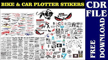 Car & Bike-Sticker-CDR-Free-Download || Coreldraw Tutorial By-Future Academy