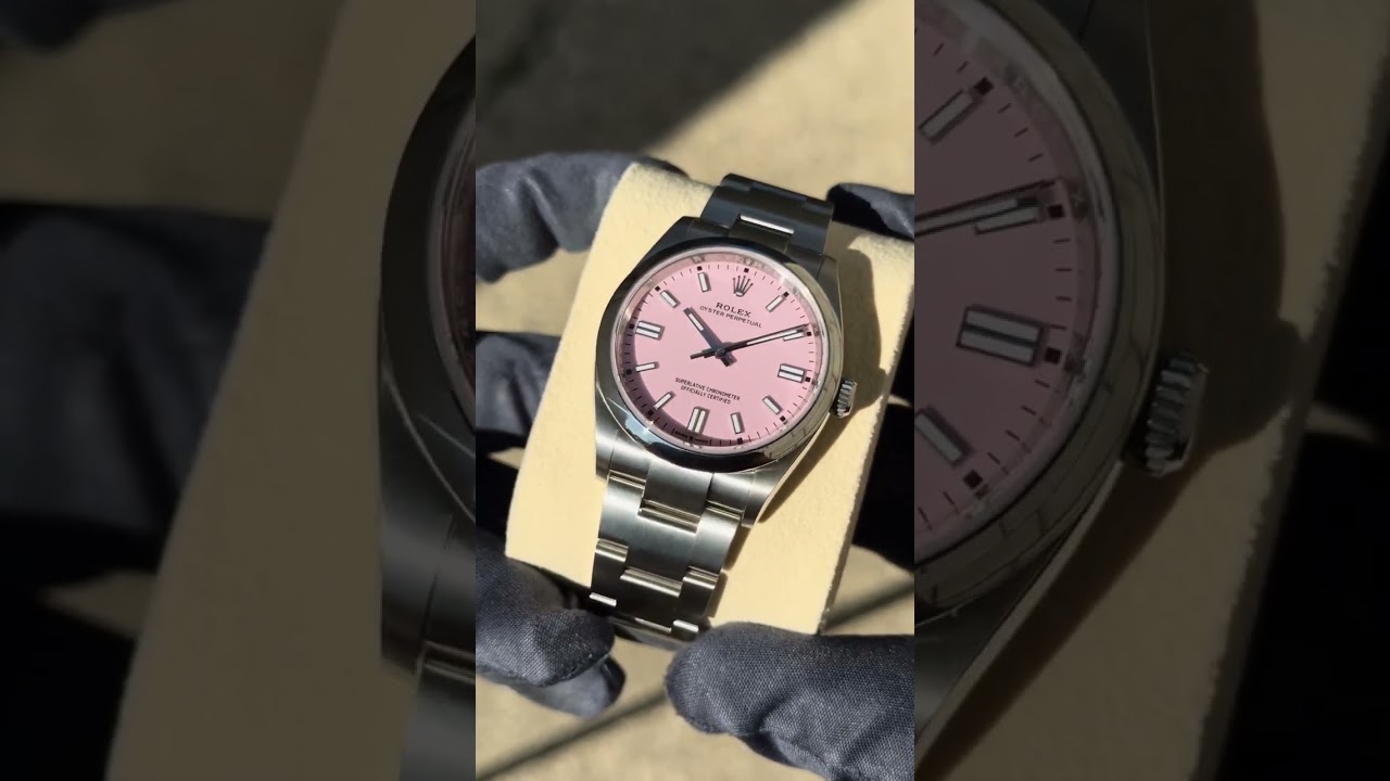 Cool candy pink dial🎟️🍭 Rolex Oyster Perpetual 126000
