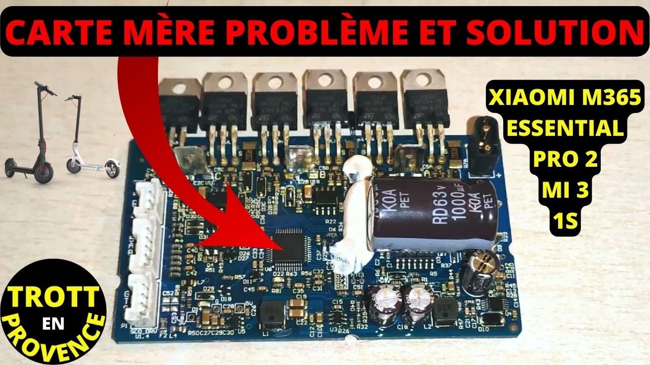 Contrôleur De Carte Mère Pour Xiaomi M365 Pro / Pro2 / Essential / S1 - Pièce Neuve De Rechange