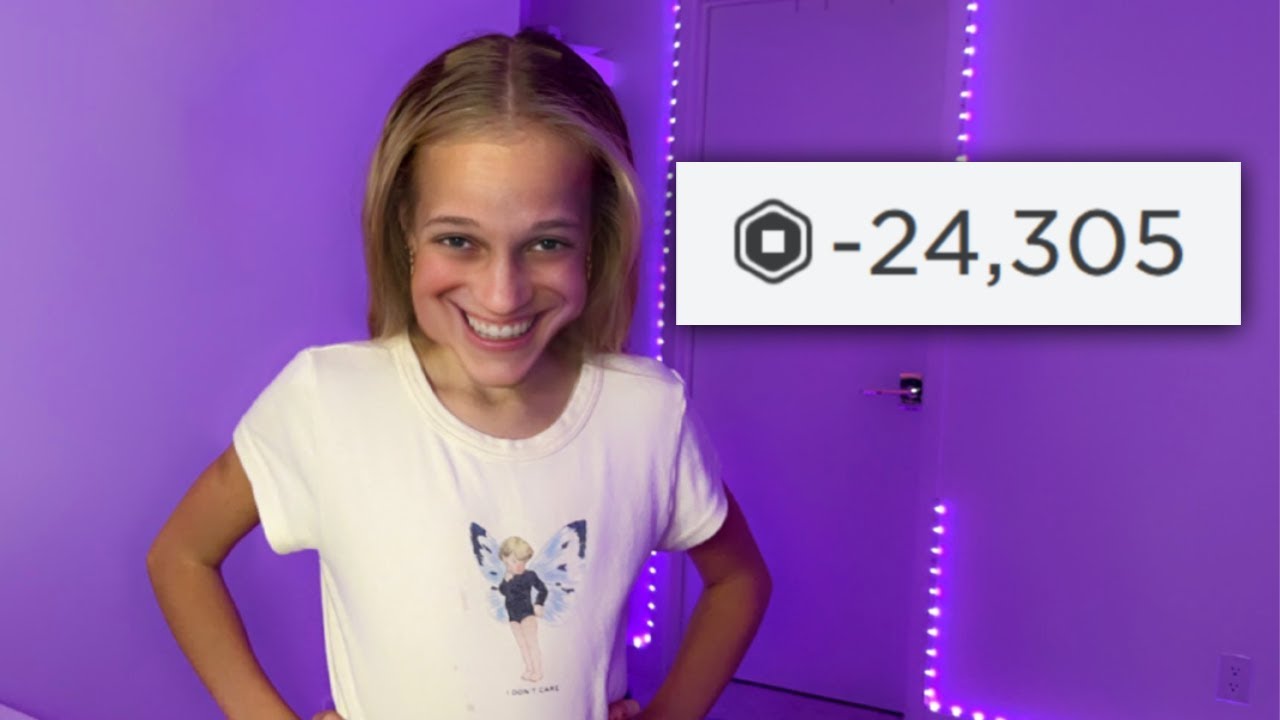 My little sister stole all my ROBUX.. 😭 YouTube