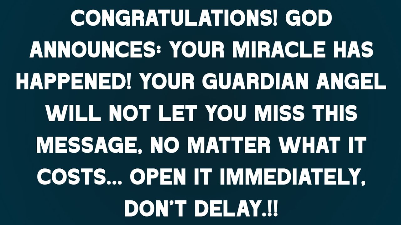 💸ПОЗДРАВЛЯЕМ! БОГ ОБЪЯВЛЯЕТ: ВАШЕ ЧУДО ПРОИЗОШЛО! ВАШ АНГЕЛ-ХРАНИТЕЛЬ НЕ ПОЗВОЛИТ ВАМ...