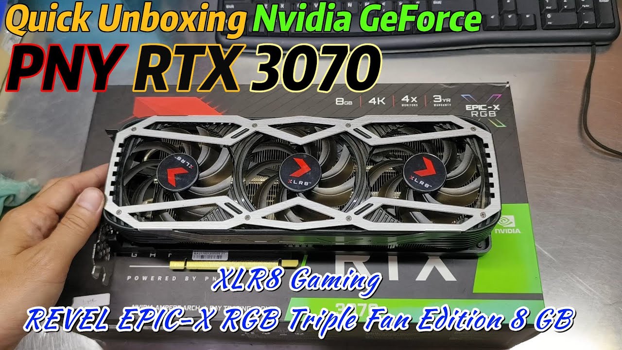 1. Nvidia Geforce PNY RTX 3070 8GB XLR8 Gaming REVEL EPIC-X RGB