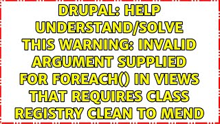 Celebrity Help understand/solve this Warning: Invalid argument supplied for foreach() in views that... Profile